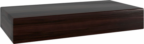 12" Aru Mocha-Shield OptiAREA Floating Teak Wall Shelf